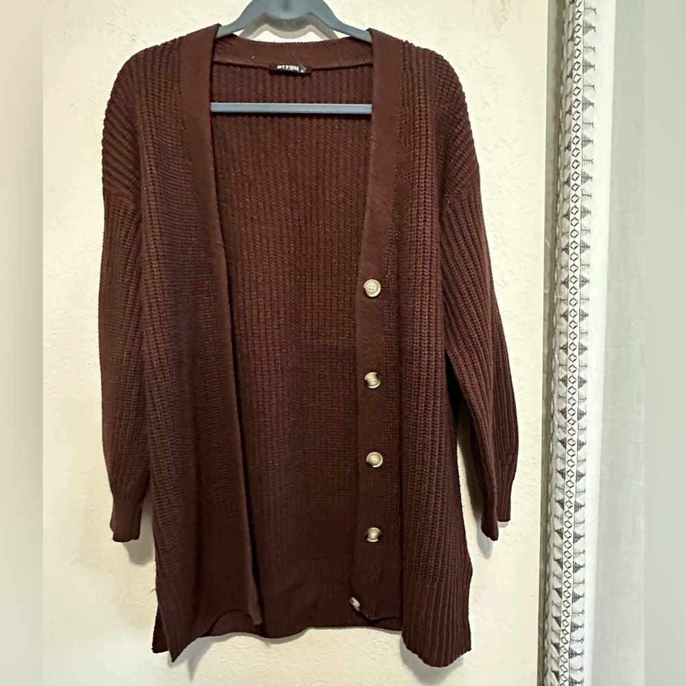 Women’s BTFBM Cardigan - Brown Size Medium